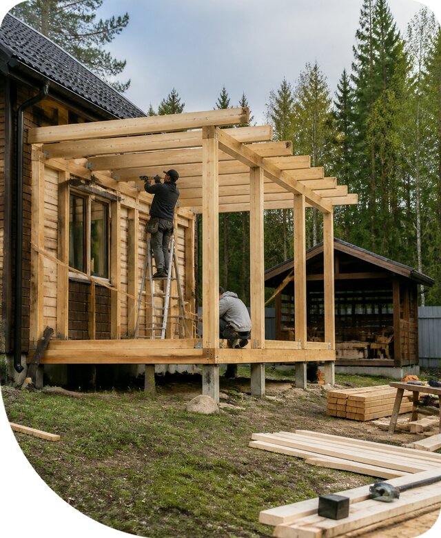 Строительство пристроек и построек на участке в Севастополе