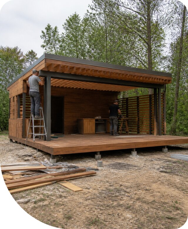 Строительство летней кухни с террасой под ключ в Севастополе